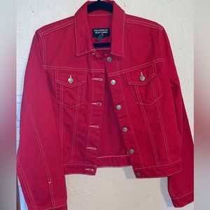 Polo Jeans Co. Ralph Lauren Red Blue Jean Jacket